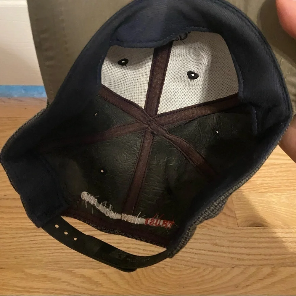 New Holland Vintage K Products Snap Back Hat Herringbone Black Gray Tractor